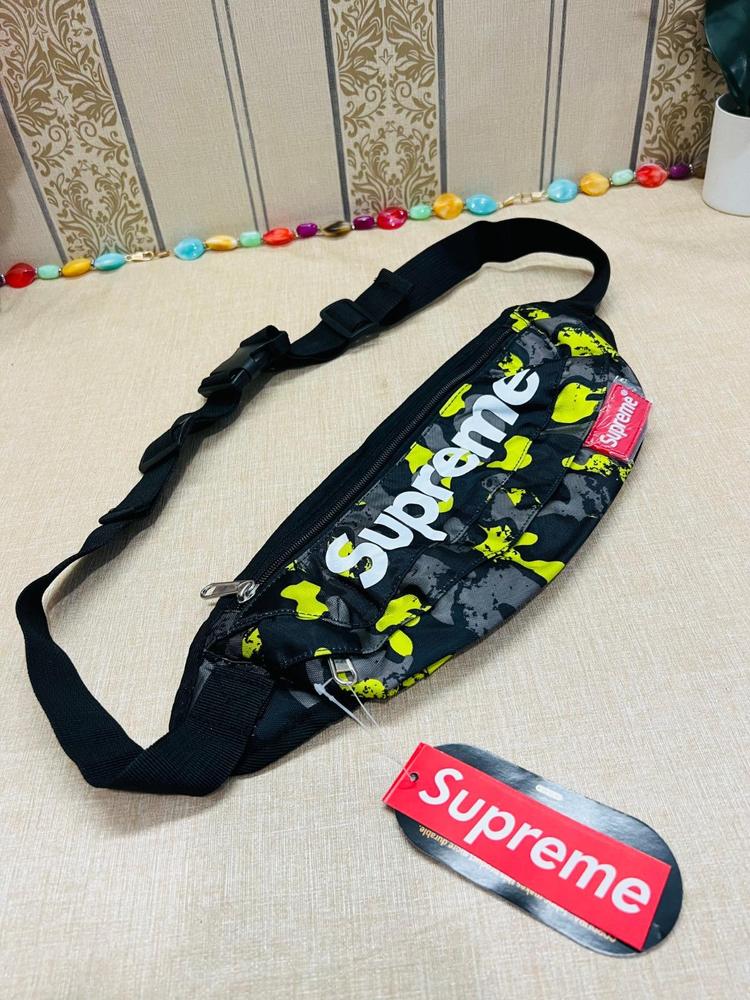 Green Splatter Crossbody Bag for Men Women Nylon Daily Use