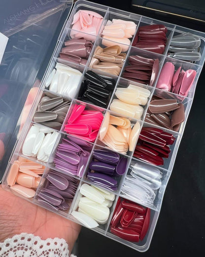 Multicolor Fake Nail Set ABS Plastic 576pcs