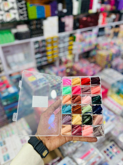 Multicolor Fake Nail Set ABS Plastic 576pcs