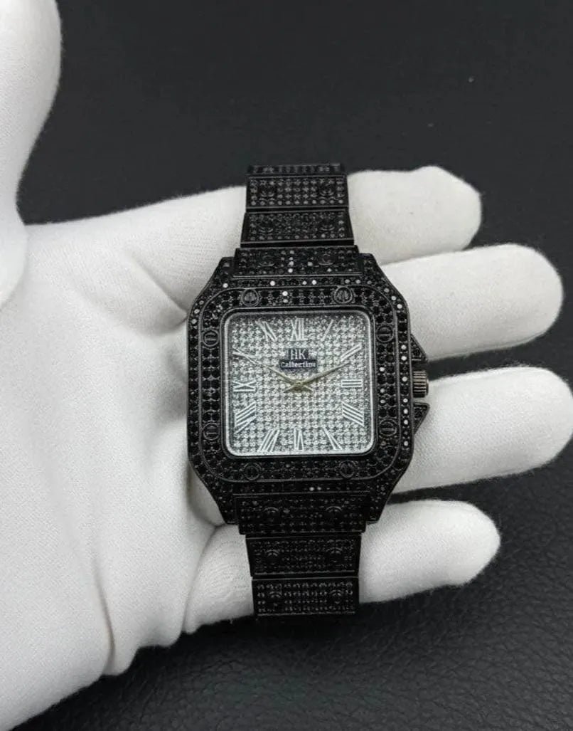 Luxury Diamond Rhinestone Watch Rose Gold Chain Strap