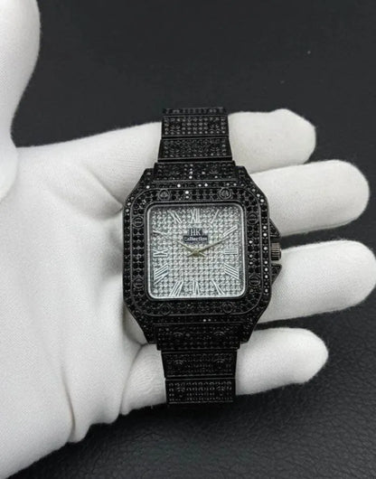 Luxury Diamond Rhinestone Watch Rose Gold Chain Strap