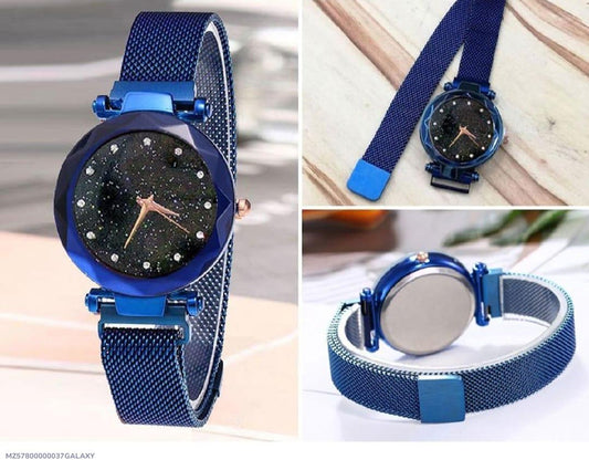 Stylish Starry Sky Watch for Women Stainless Steel
