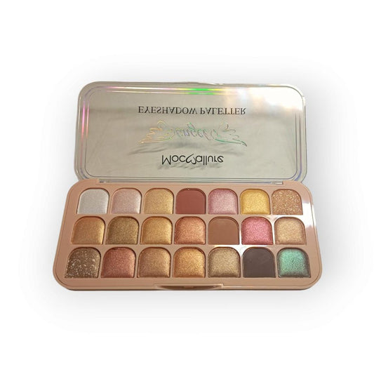 Glitter Eyeshadow Palette 18 Shades Rose Gold