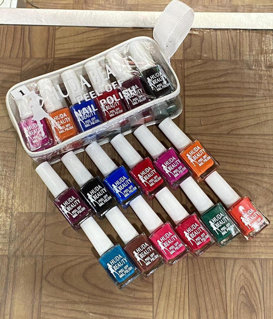 Peel-Off Nail Polish Set 6 Pcs Quick Dry Pakistan