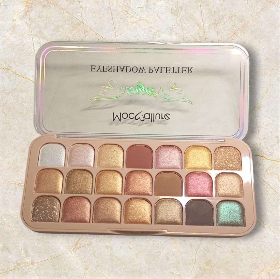 Glitter Eyeshadow Palette 18 Shades Rose Gold